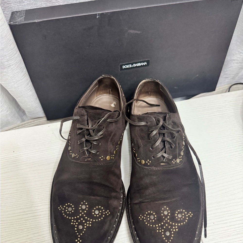 Dolce & Gabbana Men's Dark Brown Oxfords